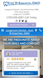 Mobile Screenshot of longmontdental.com